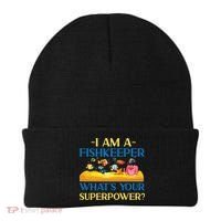 Saltwater Aquarium I Am A Fishkeeper What's Your Superpower? Gift Beanie thumb 0