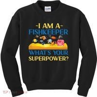 Saltwater Aquarium I Am A Fishkeeper What's Your Superpower? Gift Kids Sweatshirt thumb 0