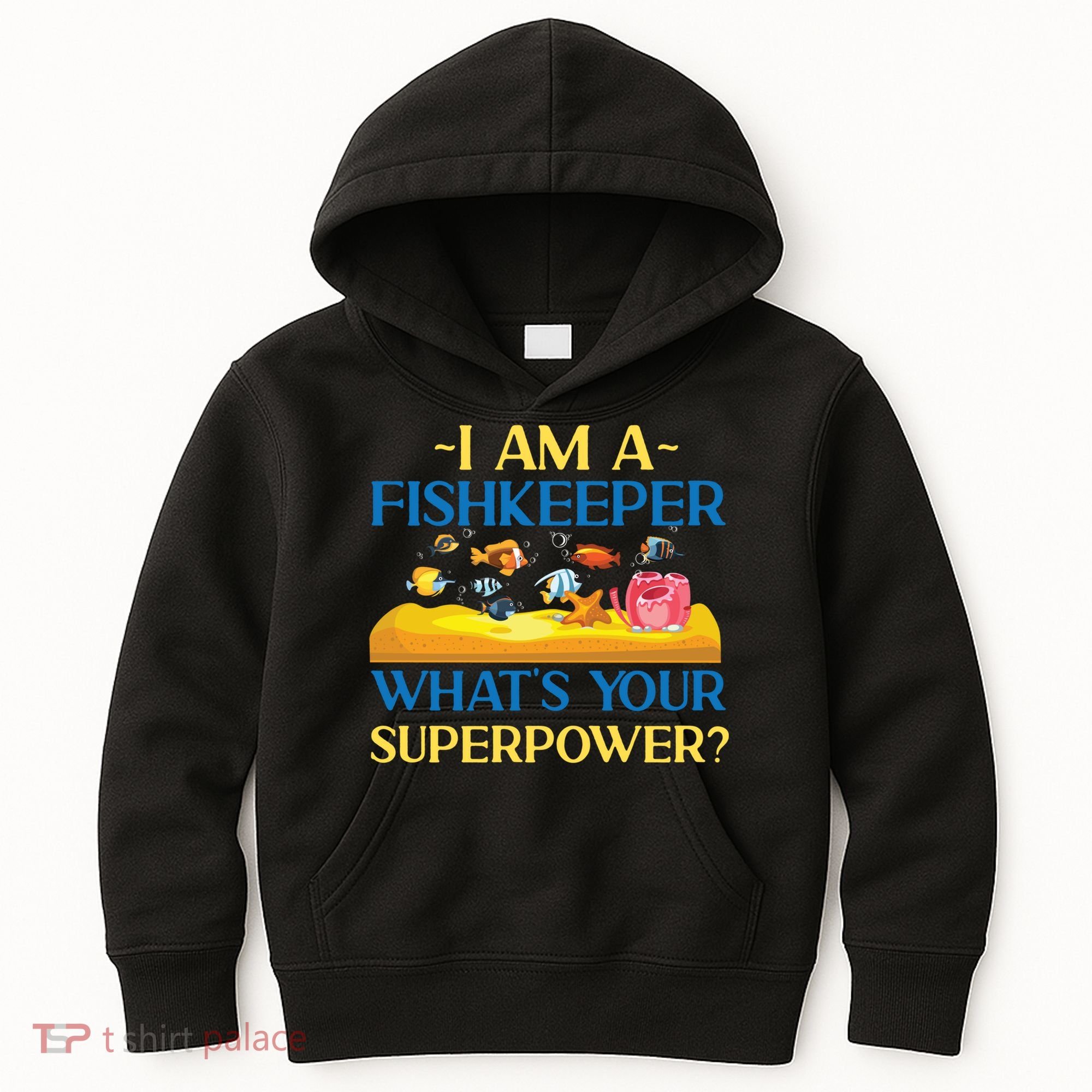 Saltwater Aquarium I Am A Fishkeeper What's Your Superpower? Gift Kids Hoodie