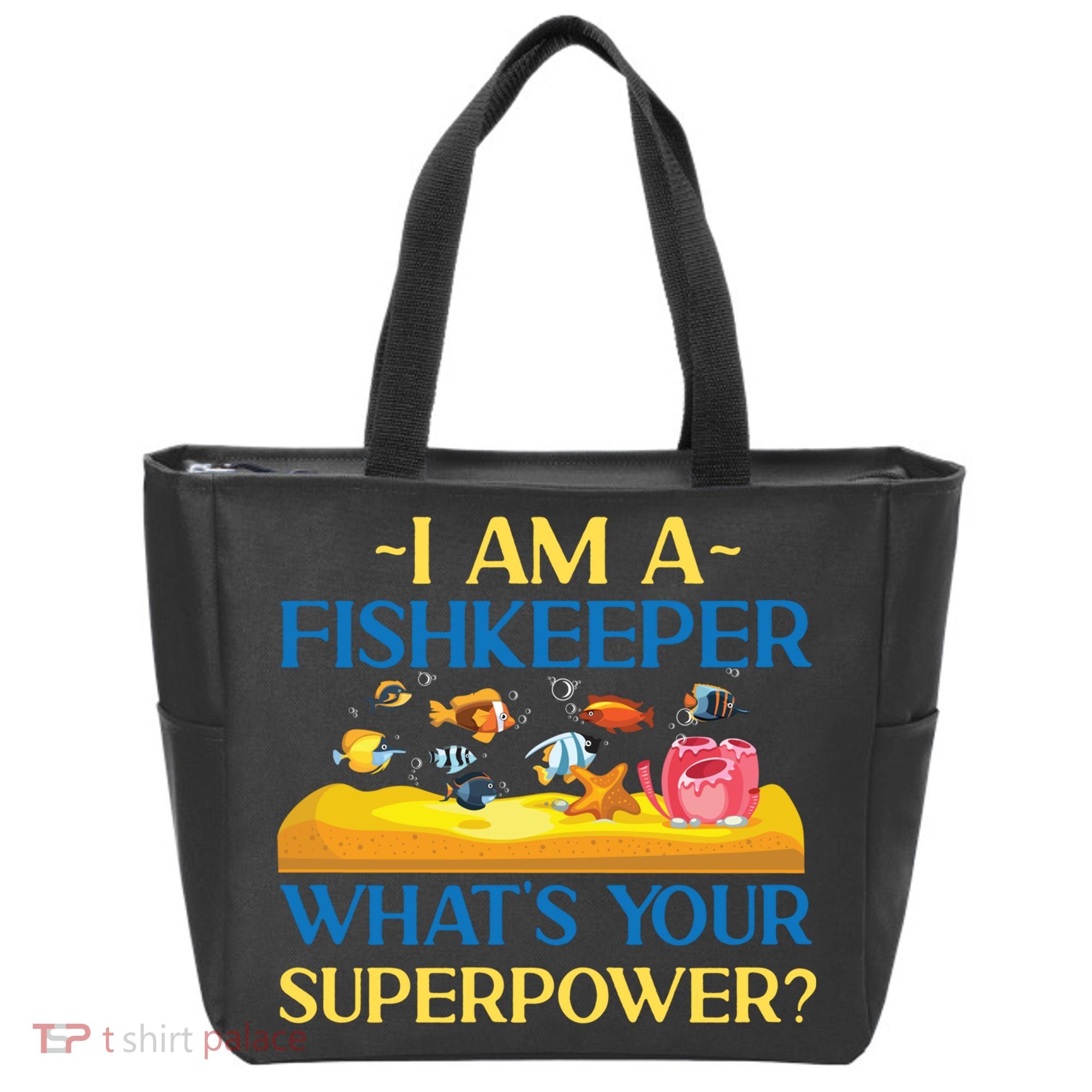 Saltwater Aquarium I Am A Fishkeeper What's Your Superpower? Gift Tote Bag