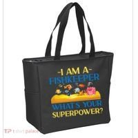 Saltwater Aquarium I Am A Fishkeeper What's Your Superpower? Gift Tote Bag thumb 2