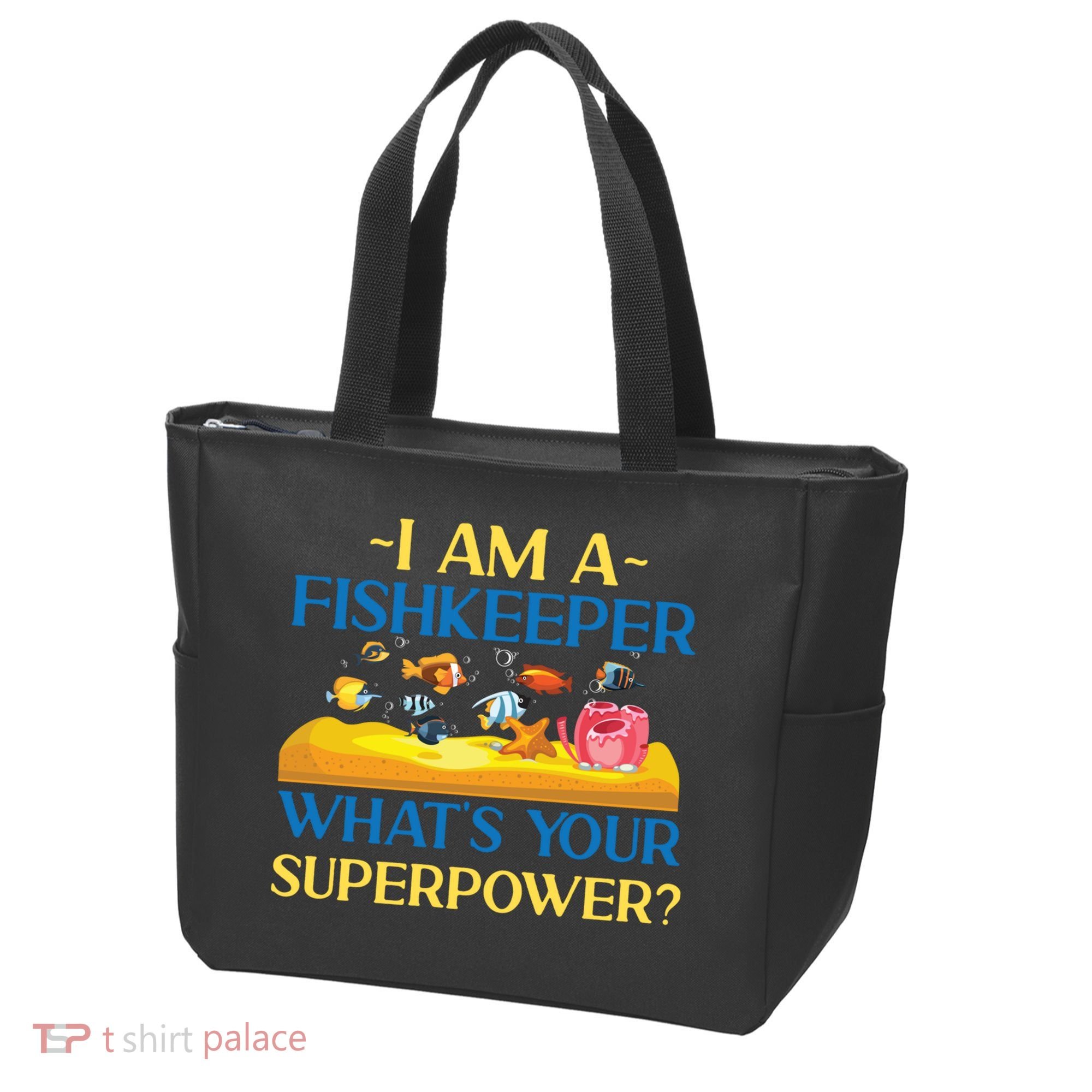 Saltwater Aquarium I Am A Fishkeeper What's Your Superpower? Gift Tote Bag