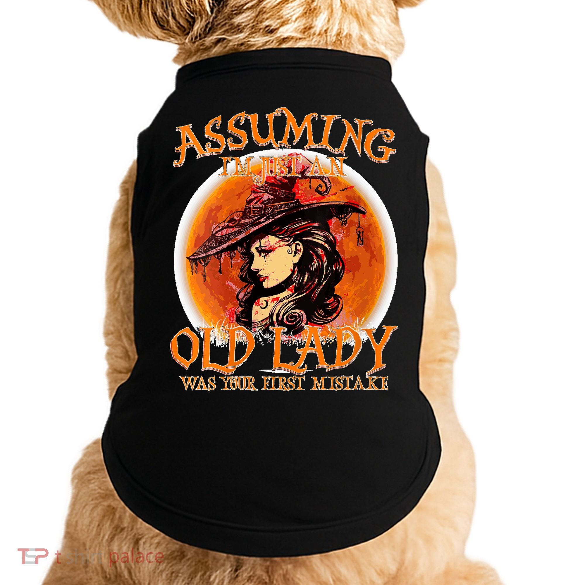 S Assuming IM Just An Old Lady Was Your First Mistake V Neck Doggie Tank