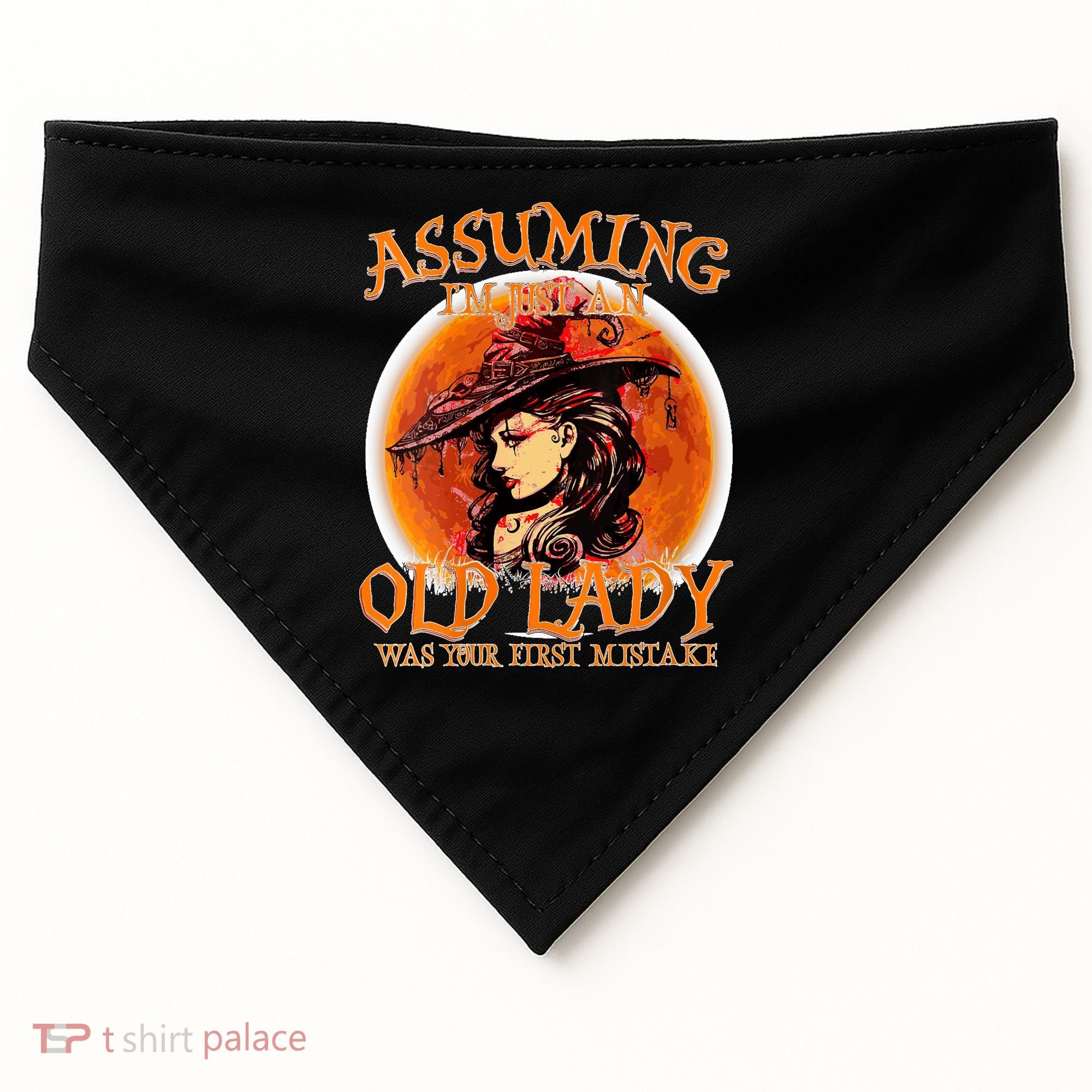 S Assuming IM Just An Old Lady Was Your First Mistake V Neck USA-Made Doggie Bandana