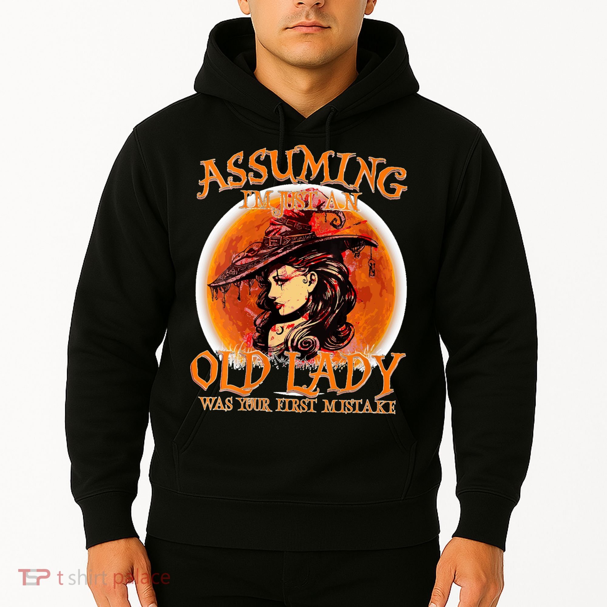 S Assuming IM Just An Old Lady Was Your First Mistake V Neck Hoodie