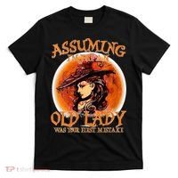 S Assuming IM Just An Old Lady Was Your First Mistake V Neck T-Shirt thumb 0