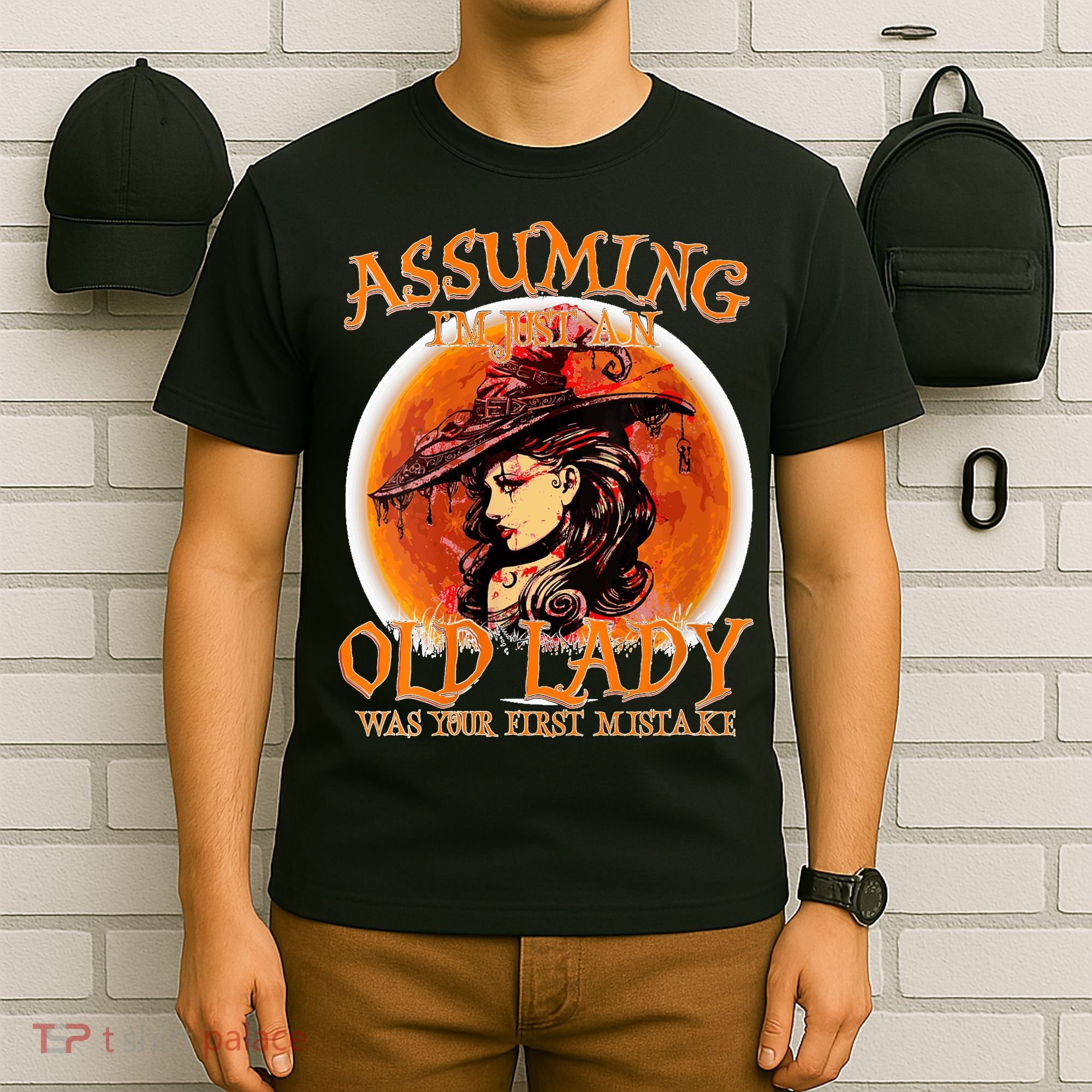 S Assuming IM Just An Old Lady Was Your First Mistake V Neck T-Shirt