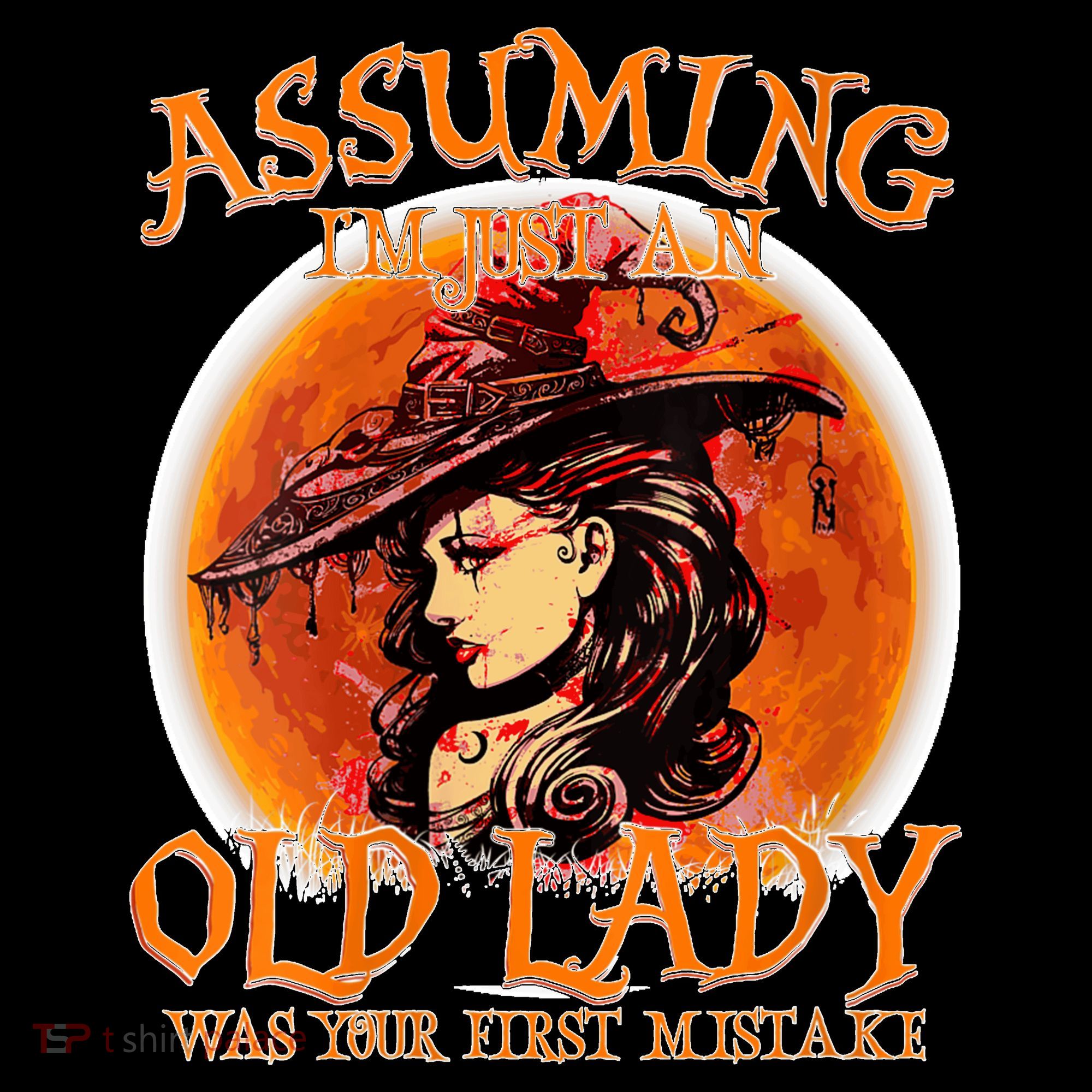 S Assuming IM Just An Old Lady Was Your First Mistake V Neck Coffee Mug