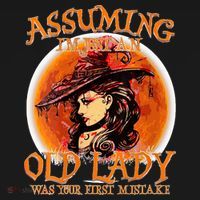 S Assuming IM Just An Old Lady Was Your First Mistake V Neck Women's Hoodie thumb 2