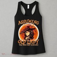 S Assuming IM Just An Old Lady Was Your First Mistake V Neck Women's Tank Top thumb 3