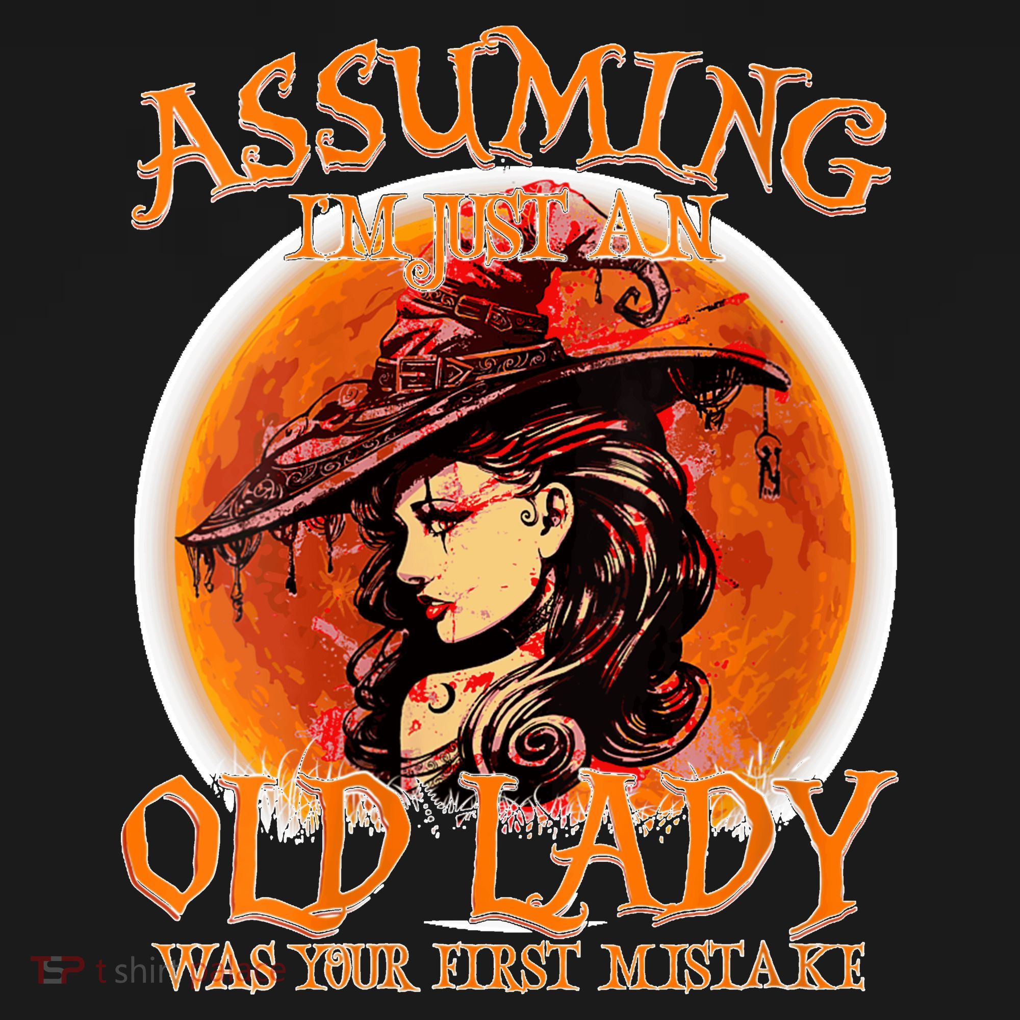 S Assuming IM Just An Old Lady Was Your First Mistake V Neck Women's Tank Top