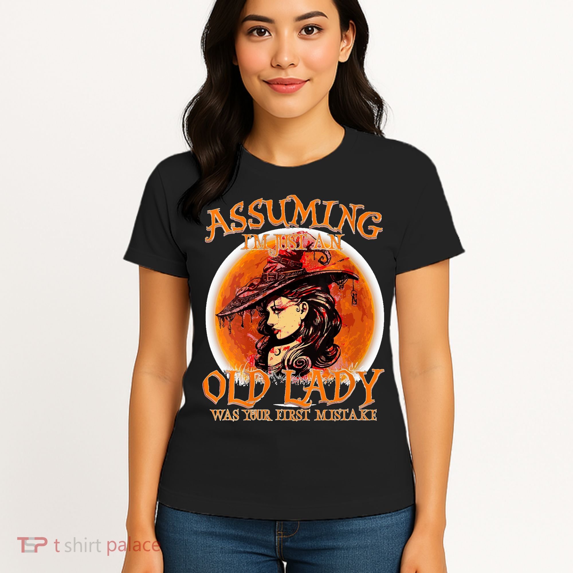 S Assuming IM Just An Old Lady Was Your First Mistake V Neck Women's T-Shirt
