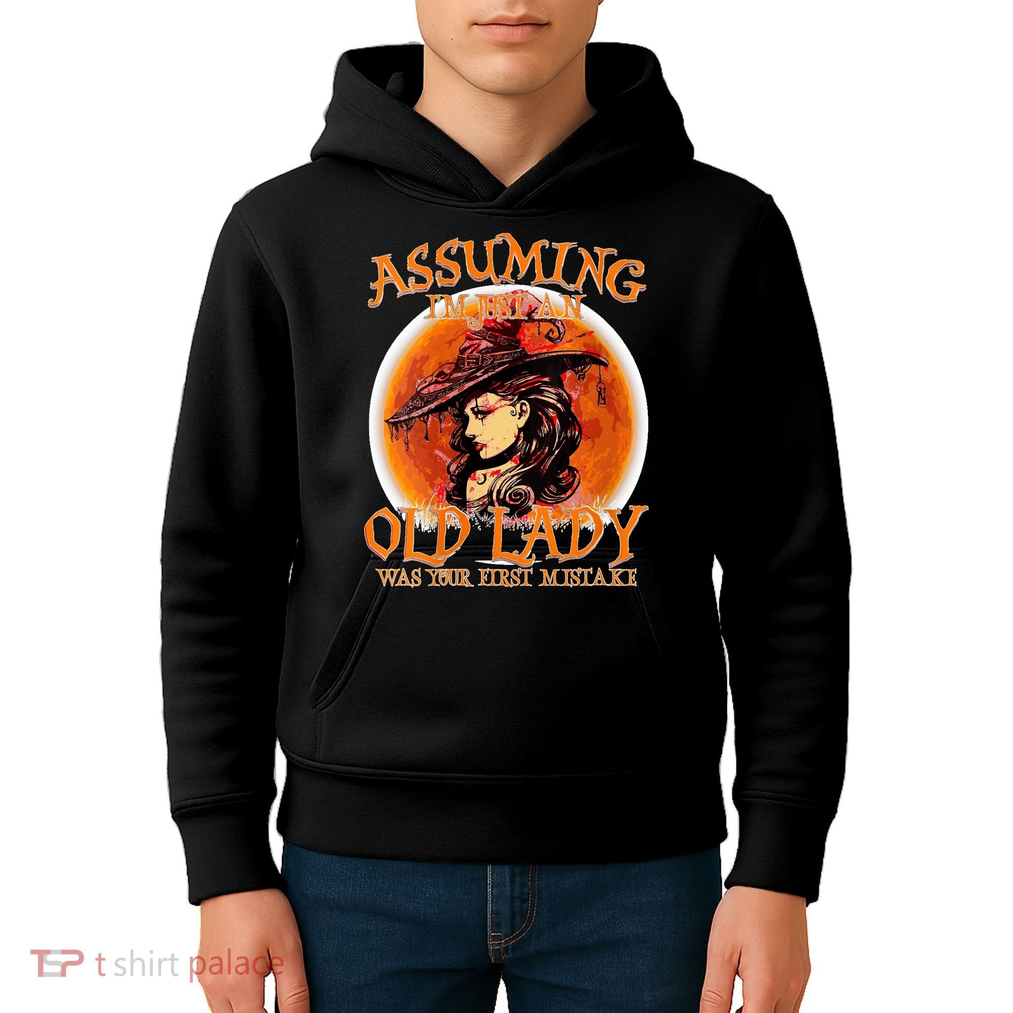 S Assuming IM Just An Old Lady Was Your First Mistake V Neck Kids Hoodie