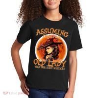 S Assuming IM Just An Old Lady Was Your First Mistake V Neck Kids T-Shirt thumb 2