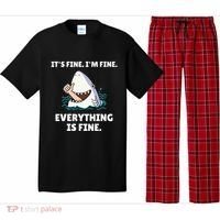 Shark Attack It’S Fine I’M Fine Everything Is Fine Pajama Set thumb 0