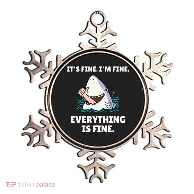 Shark Attack It’S Fine I’M Fine Everything Is Fine Ornament