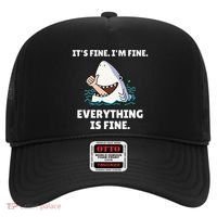 Shark Attack It’S Fine I’M Fine Everything Is Fine Hat thumb 0