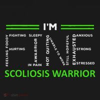 Scoliosis Awareness I´M Fine Green Ribbon Fighter Sweatshirt thumb 3