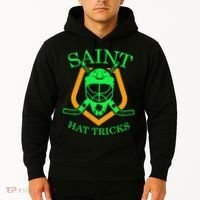 Saint Hat Tricks Funny Hockey St Patricks Day Hoodie thumb 2