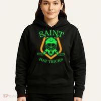 Saint Hat Tricks Funny Hockey St Patricks Day Hoodie thumb 5