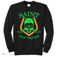 Saint Hat Tricks Funny Hockey St Patricks Day Sweatshirt thumb 0