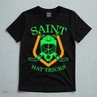 Saint Hat Tricks Funny Hockey St Patricks Day T-Shirt thumb 5