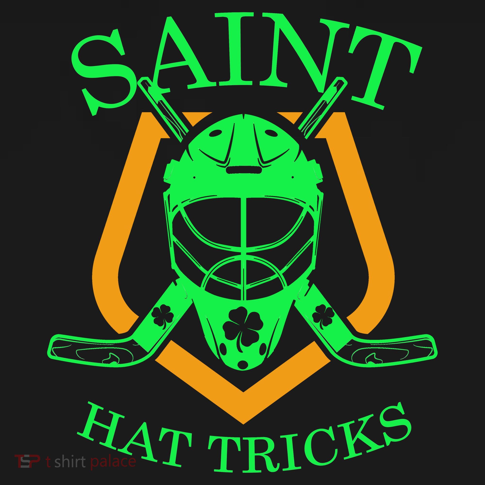 Saint Hat Tricks Funny Hockey St Patricks Day T-Shirt