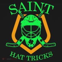 Saint Hat Tricks Funny Hockey St Patricks Day Button thumb 1