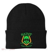 Saint Hat Tricks Funny Hockey St Patricks Day Beanie thumb 0