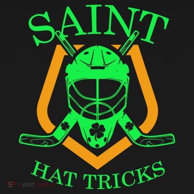 Saint Hat Tricks Funny Hockey St Patricks Day 16 in Basic Backpack