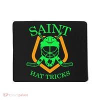 Saint Hat Tricks Funny Hockey St Patricks Day Mousepad thumb 0