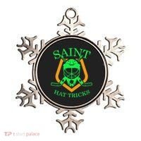 Saint Hat Tricks Funny Hockey St Patricks Day Ornament thumb 0