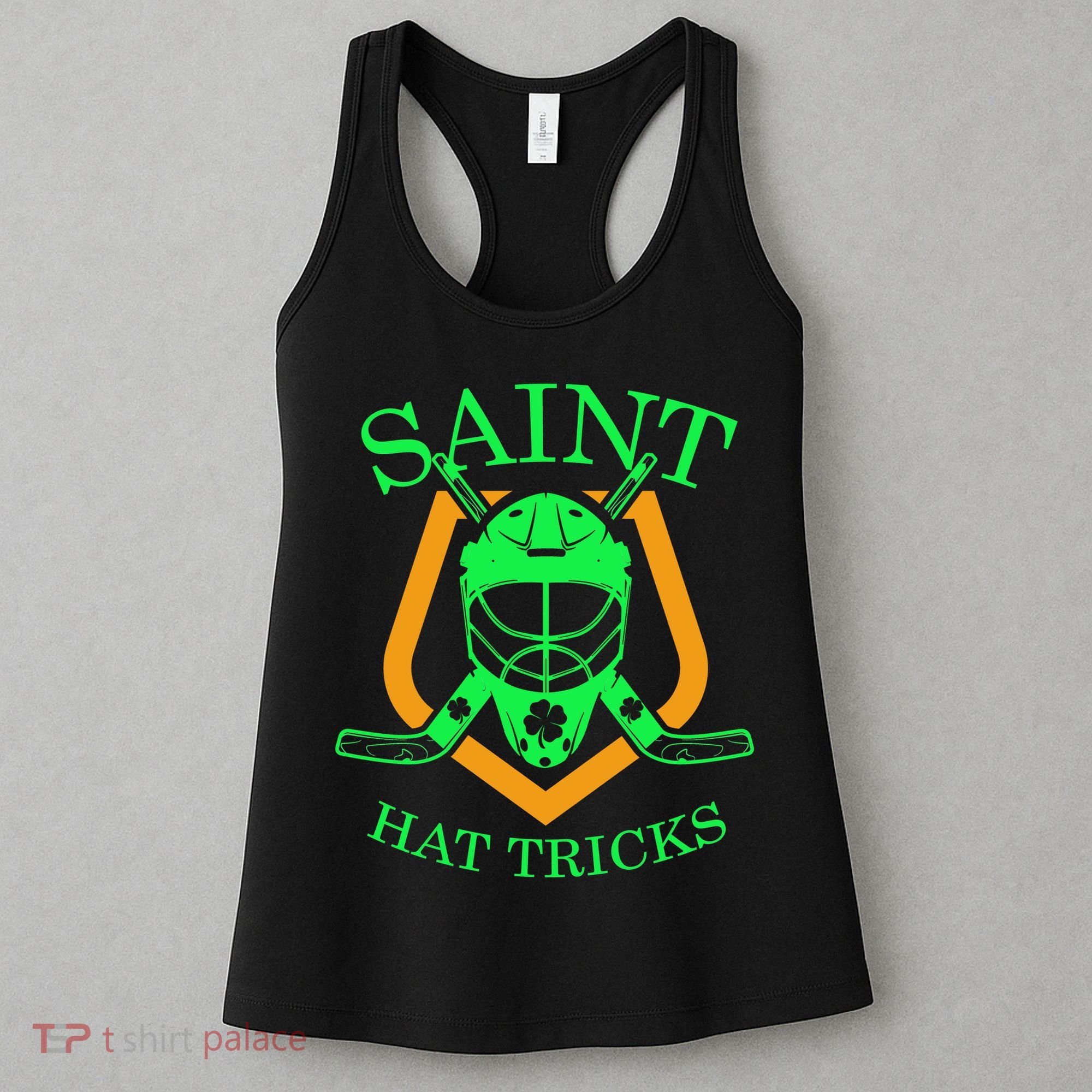 Saint Hat Tricks Funny Hockey St Patricks Day Women's Tank Top