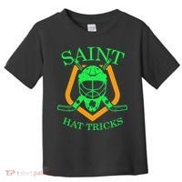 Saint Hat Tricks Funny Hockey St Patricks Day Toddler T-Shirt thumb 0