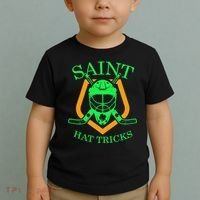 Saint Hat Tricks Funny Hockey St Patricks Day Toddler T-Shirt thumb 2