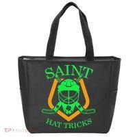 Saint Hat Tricks Funny Hockey St Patricks Day Tote Bag thumb 0
