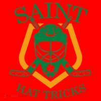 Saint Hat Tricks Funny Hockey St Patricks Day Santa Hat thumb 1