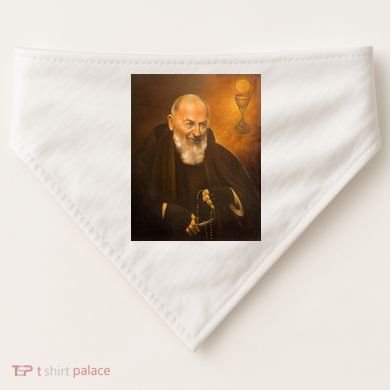 Saint Padre Pio USA-Made Doggie Bandana