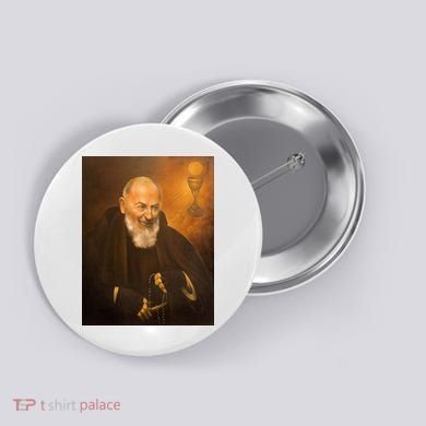 Saint Padre Pio Button