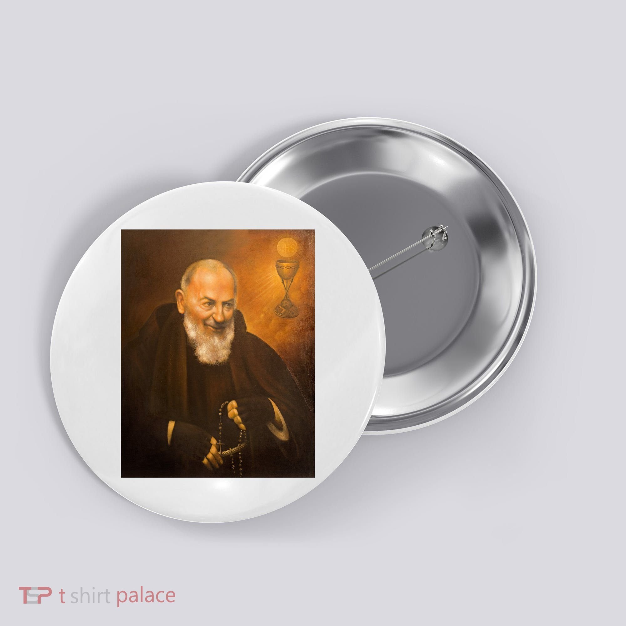 Saint Padre Pio Button