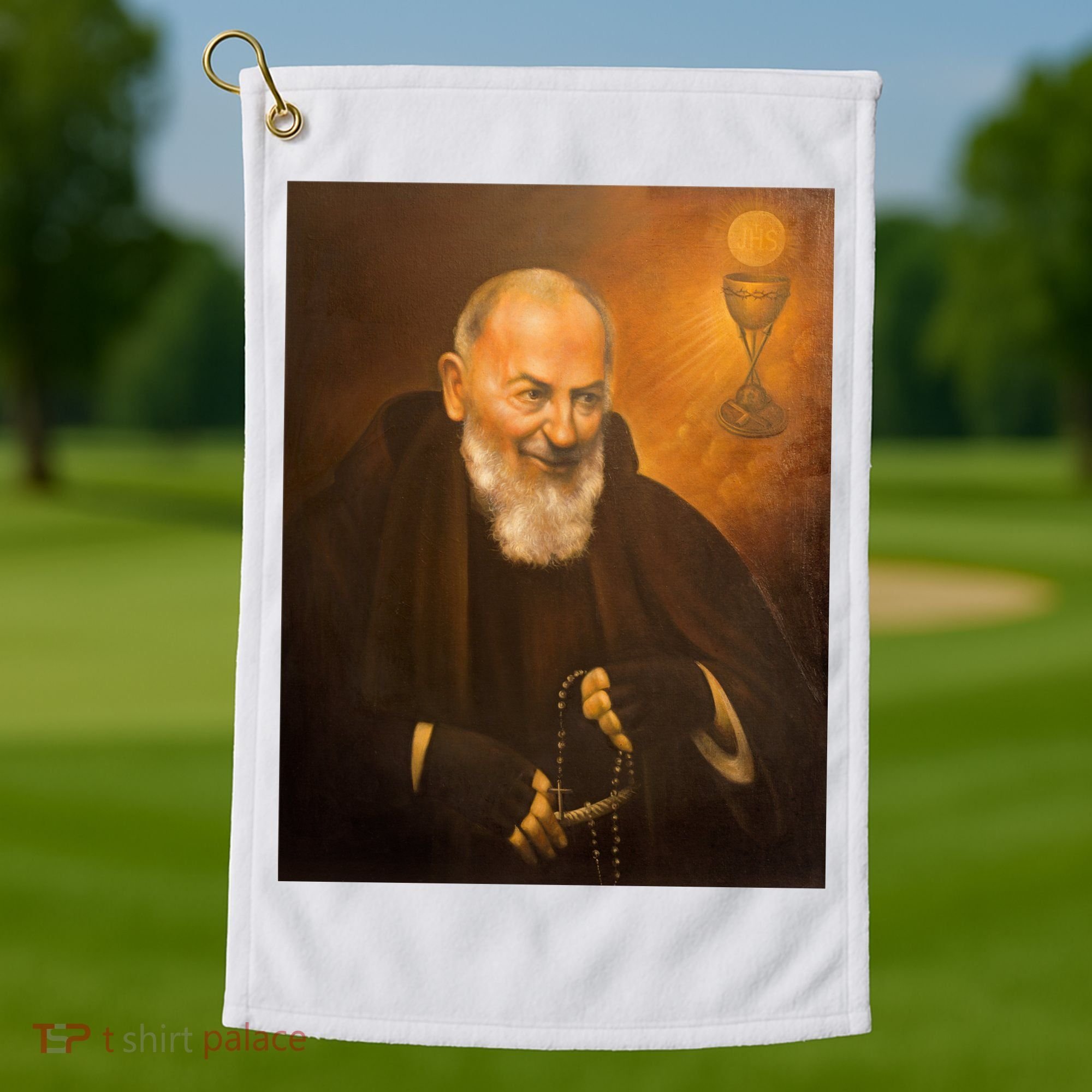 Saint Padre Pio Golf Towel