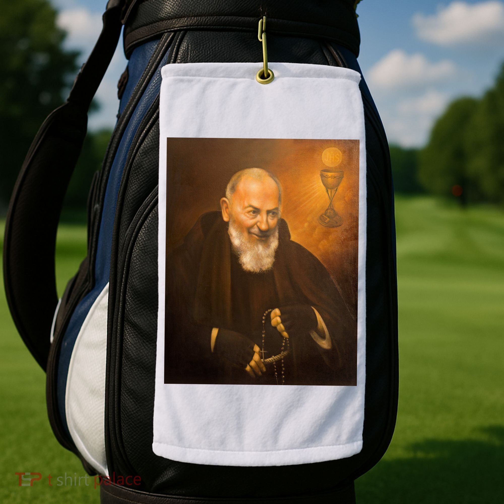Saint Padre Pio Golf Towel