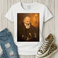 Saint Padre Pio Women's T-Shirt thumb 3