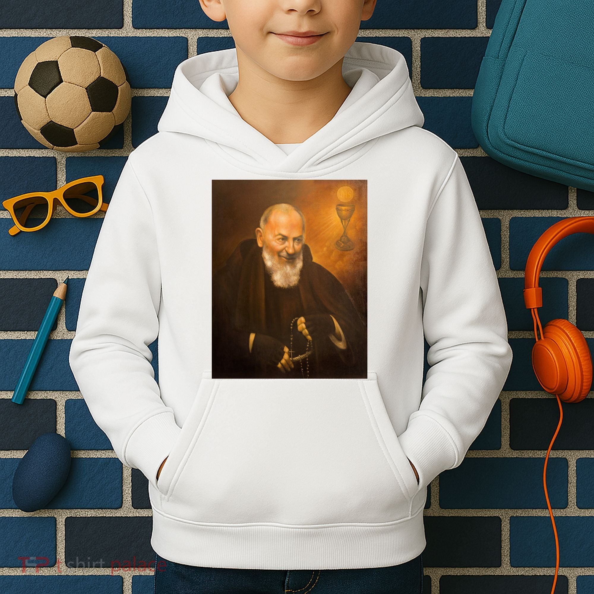 Saint Padre Pio Kids Hoodie
