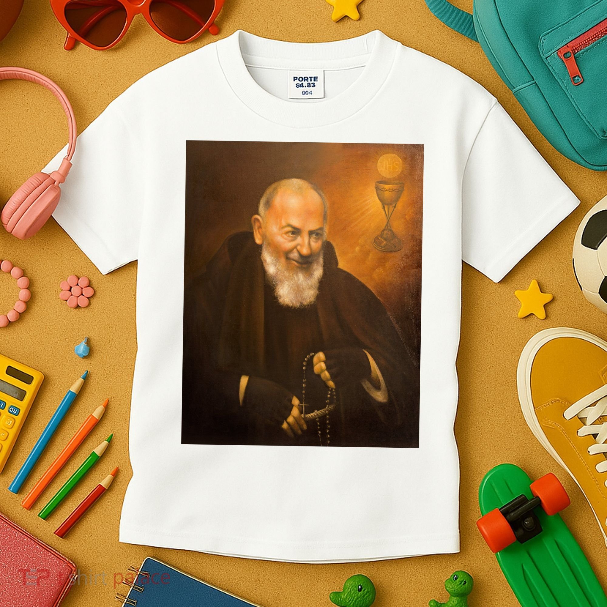 Saint Padre Pio Kids T-Shirt