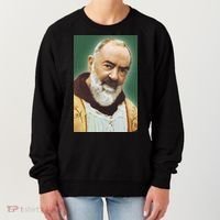 Saint Padre Pio Art Women's Sweatshirt thumb 0