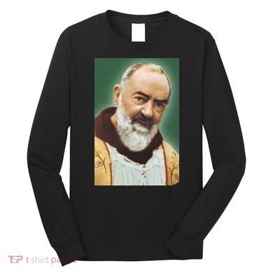 Saint Padre Pio Art Long Sleeve Shirt