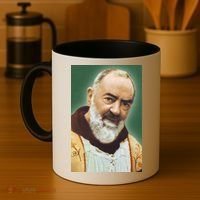 Saint Padre Pio Art Coffee Mug thumb 4