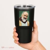 Saint Padre Pio Art Tumbler thumb 2