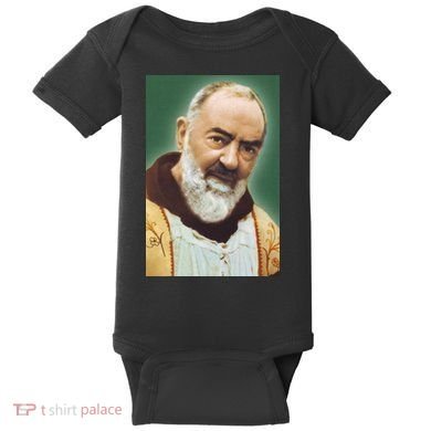 Saint Padre Pio Art Baby Bodysuit
